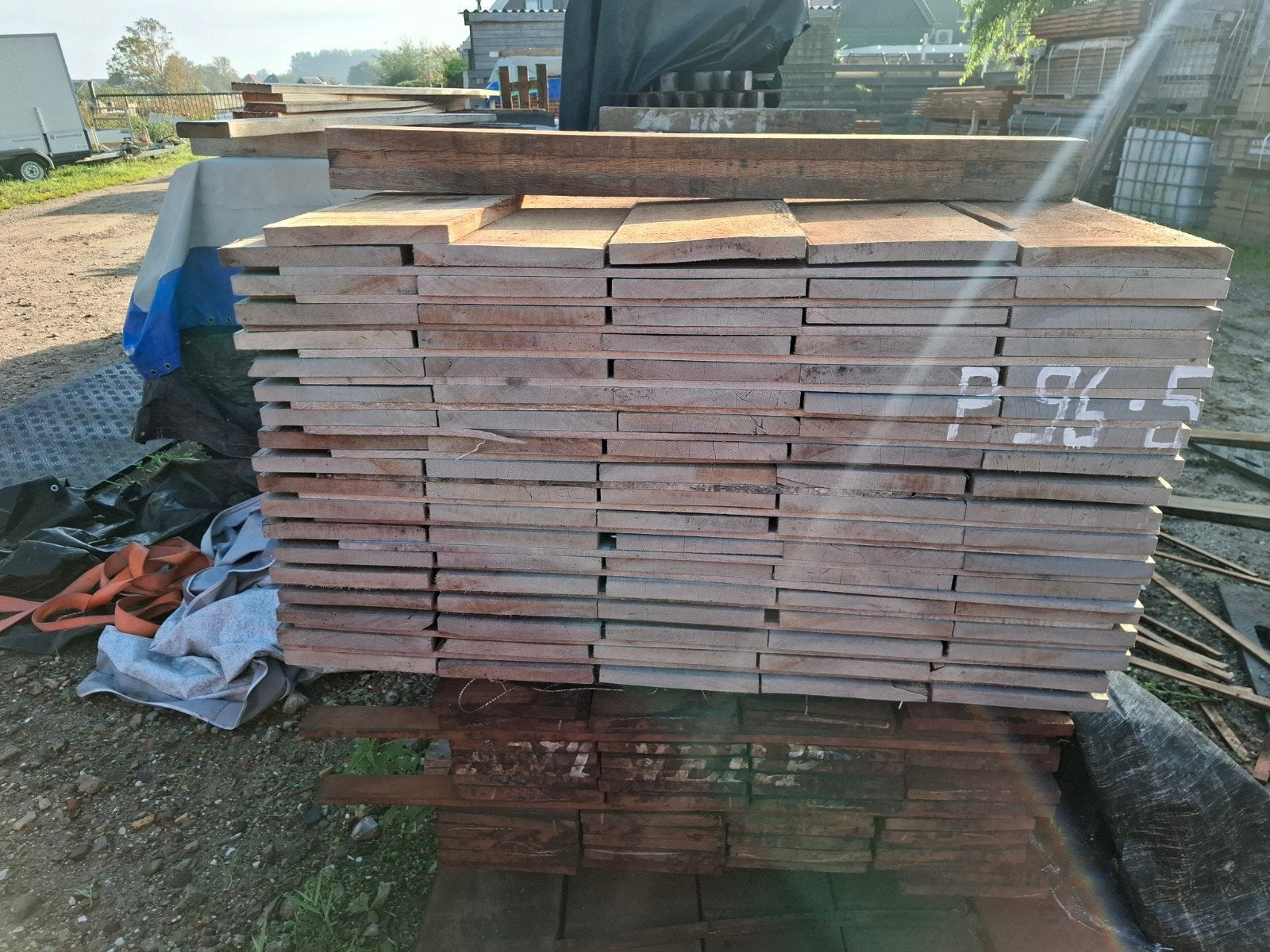 hardhout beschoeiing planken 300x20 cm bezorgen mogelijk, Ophalen, Planken, Nieuw, Hardhout