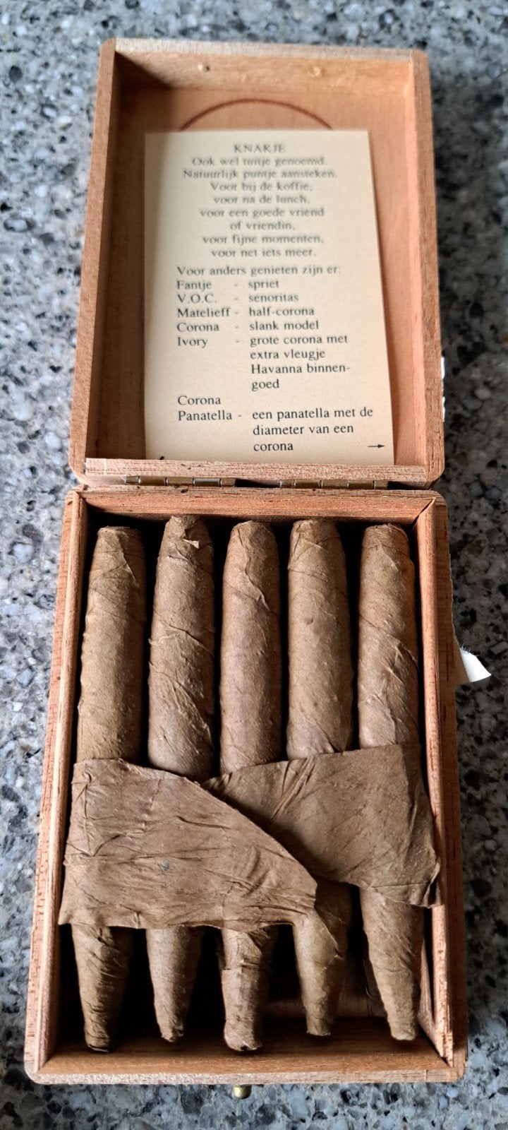 Oud VOL doosje sigaren de olifant knakje voor de verzamelaar, Ophalen of Verzenden, Zo goed als nieuw, Overige typen