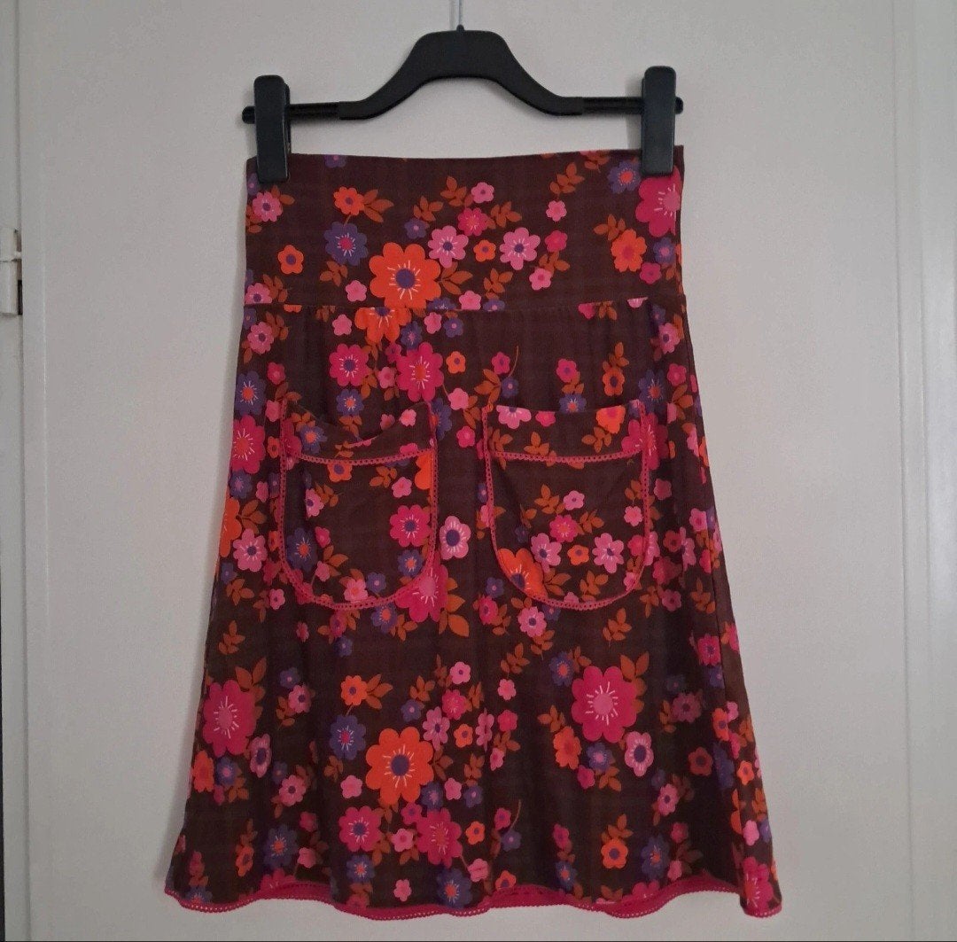 Tante Betsy rokje picknick coffee, S, Kleding | Dames, Rokken, Tante Betsy, Bruin, Nieuw, Ophalen of Verzenden