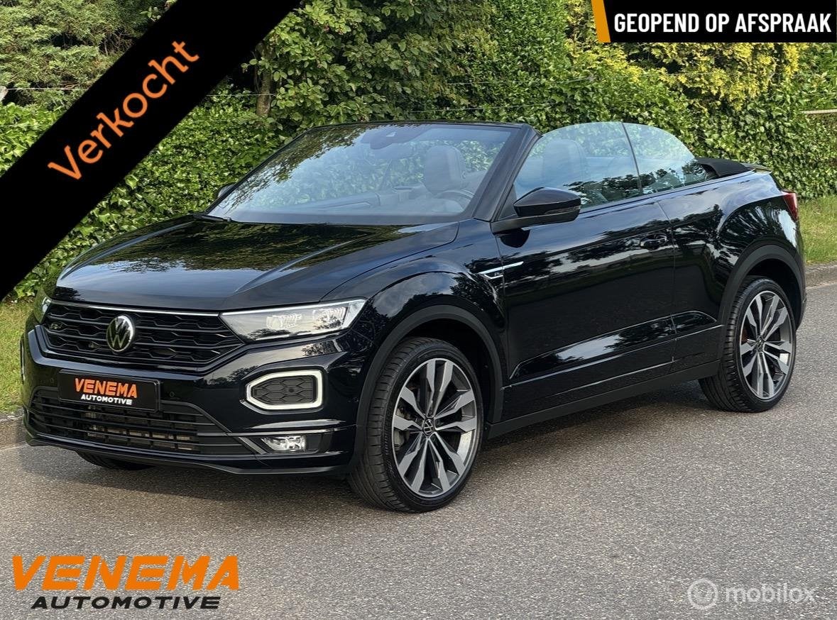 Volkswagen T-Roc Cabriolet 1.5 TSI DSG R-Line Uniek Full Opt, Auto's, Volkswagen, 15 km/l, Zwart, 4 cilinders, Zwart