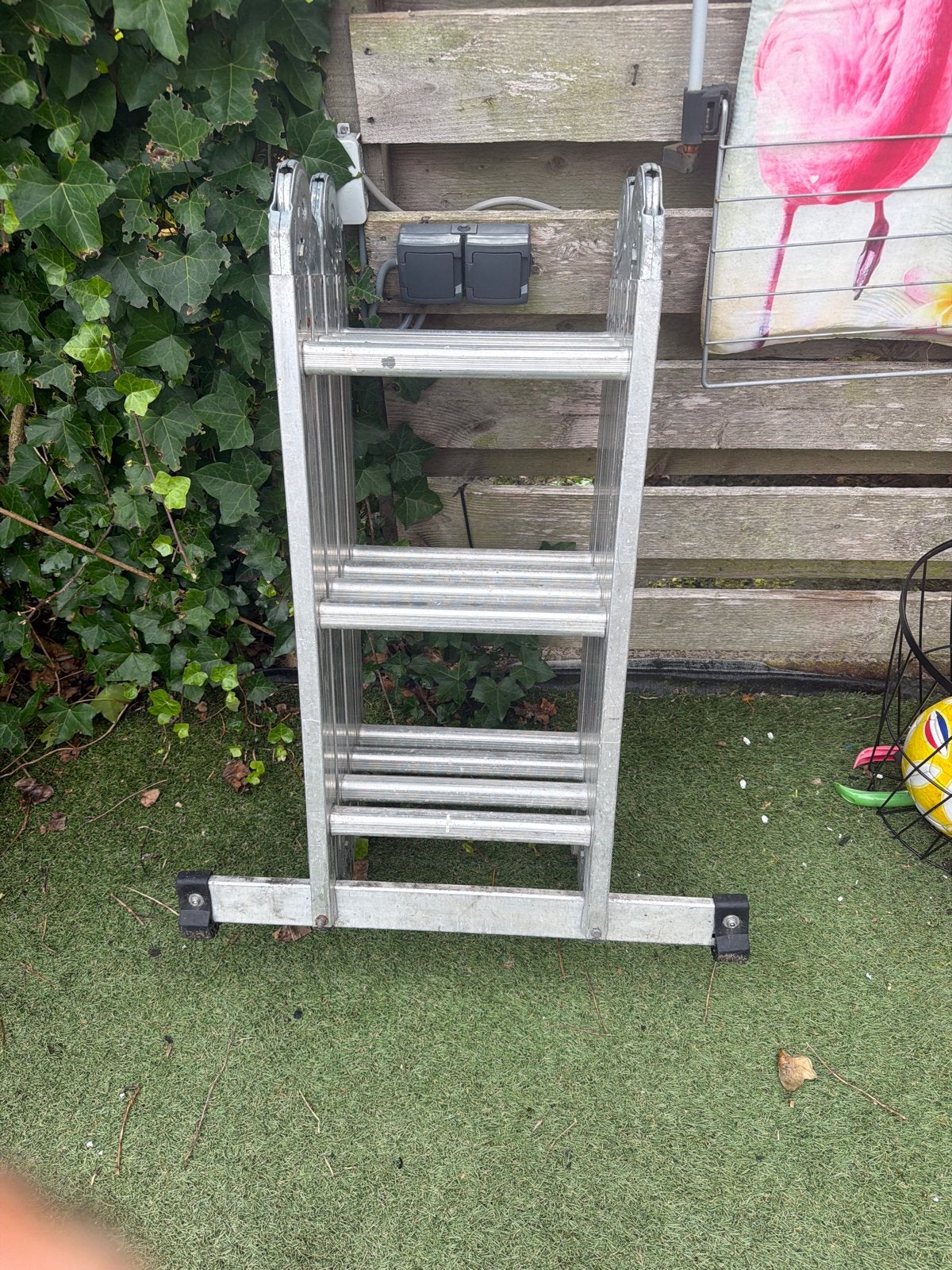 Aluminium vouwladder 3,6 meter - Zeer goede staat, Ophalen of Verzenden, Zo goed als nieuw, Ladder, Opvouwbaar of Inschuifbaar