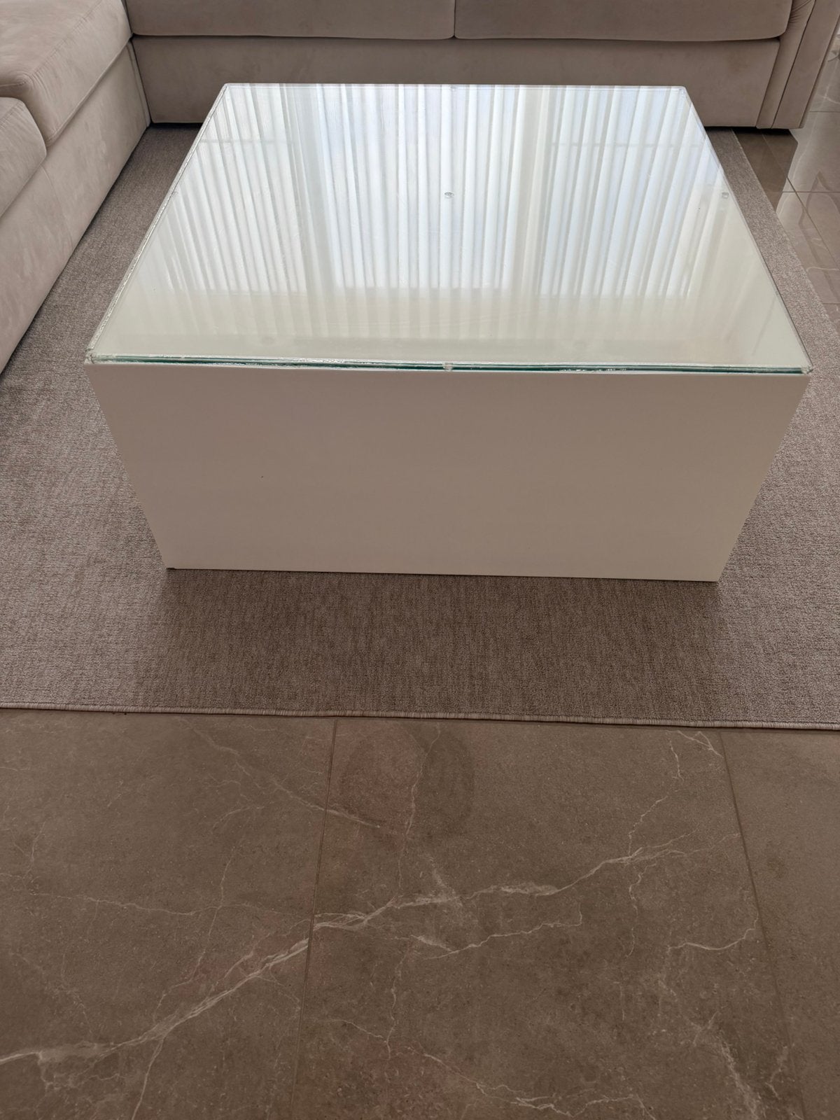 Salon tafel, Ophalen, Zo goed als nieuw, 100 tot 150 cm, 50 tot 75 cm