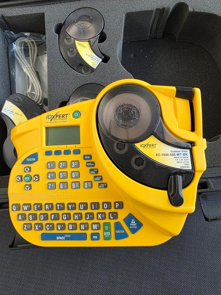 ID Expert labelprinter - Complete set met koffer, Qwerty, Ophalen of Verzenden, Zo goed als nieuw, Brady