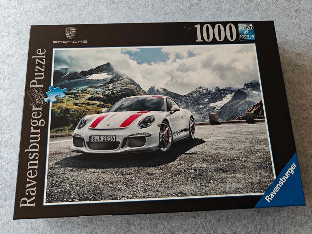 Ravensburger Porsche Legpuzzel 1000 stukjes, Ophalen of Verzenden, 500 t/m 1500 stukjes, Zo goed als nieuw, Legpuzzel