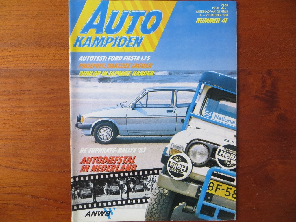 Autokampioen 41 1983 Jaguar XJS Cabrio, Ford Fiesta 1.1S, Ophalen of Verzenden, Nieuw, Ford