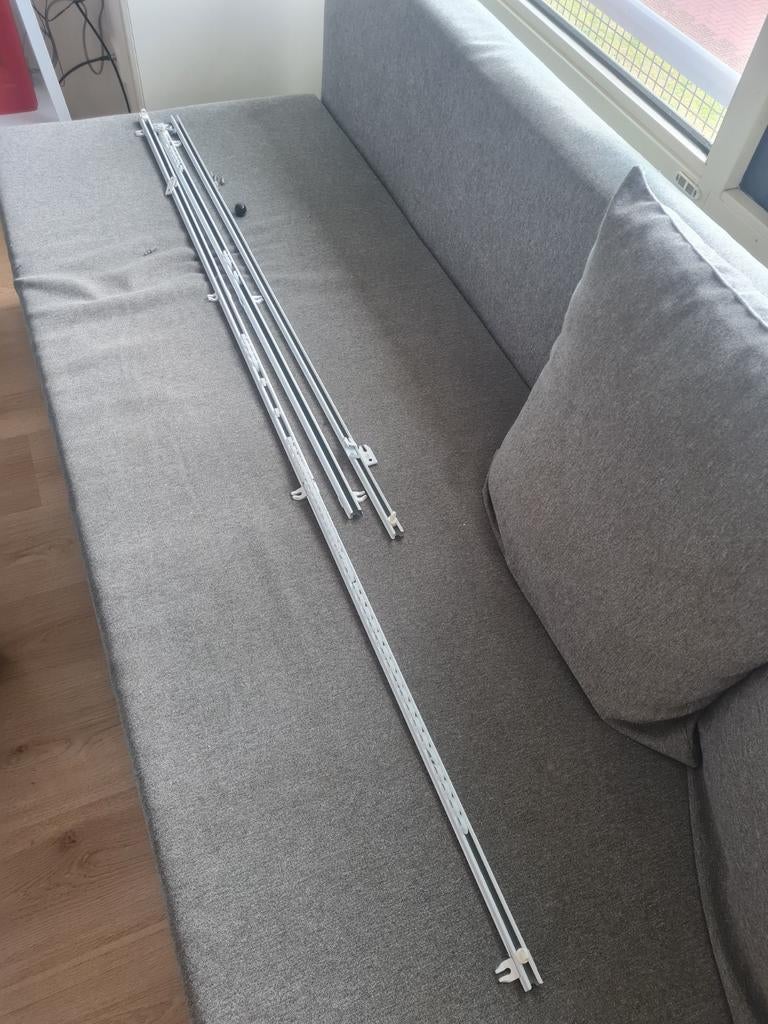Gordijnrails - Diverse lengtes, Ophalen, Gebruikt, Wit, 200 cm of meer