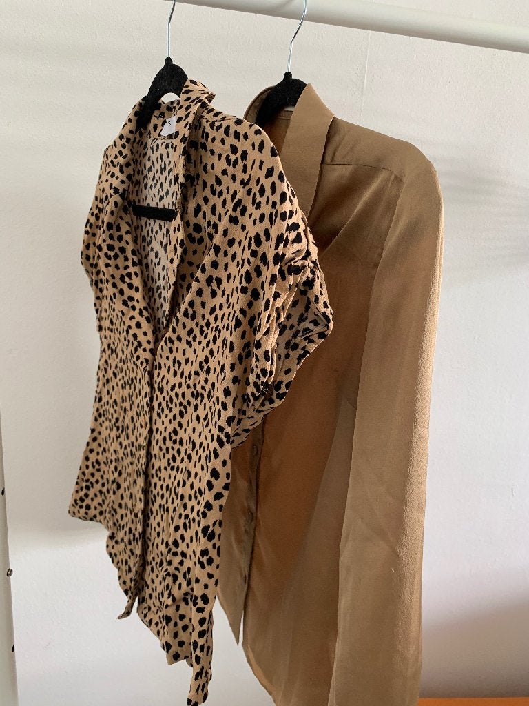Twee leuke blouses | Korte & lange mouwen | Costes & Pieces, Overige kleuren, Ophalen of Verzenden, Zo goed als nieuw, Costes