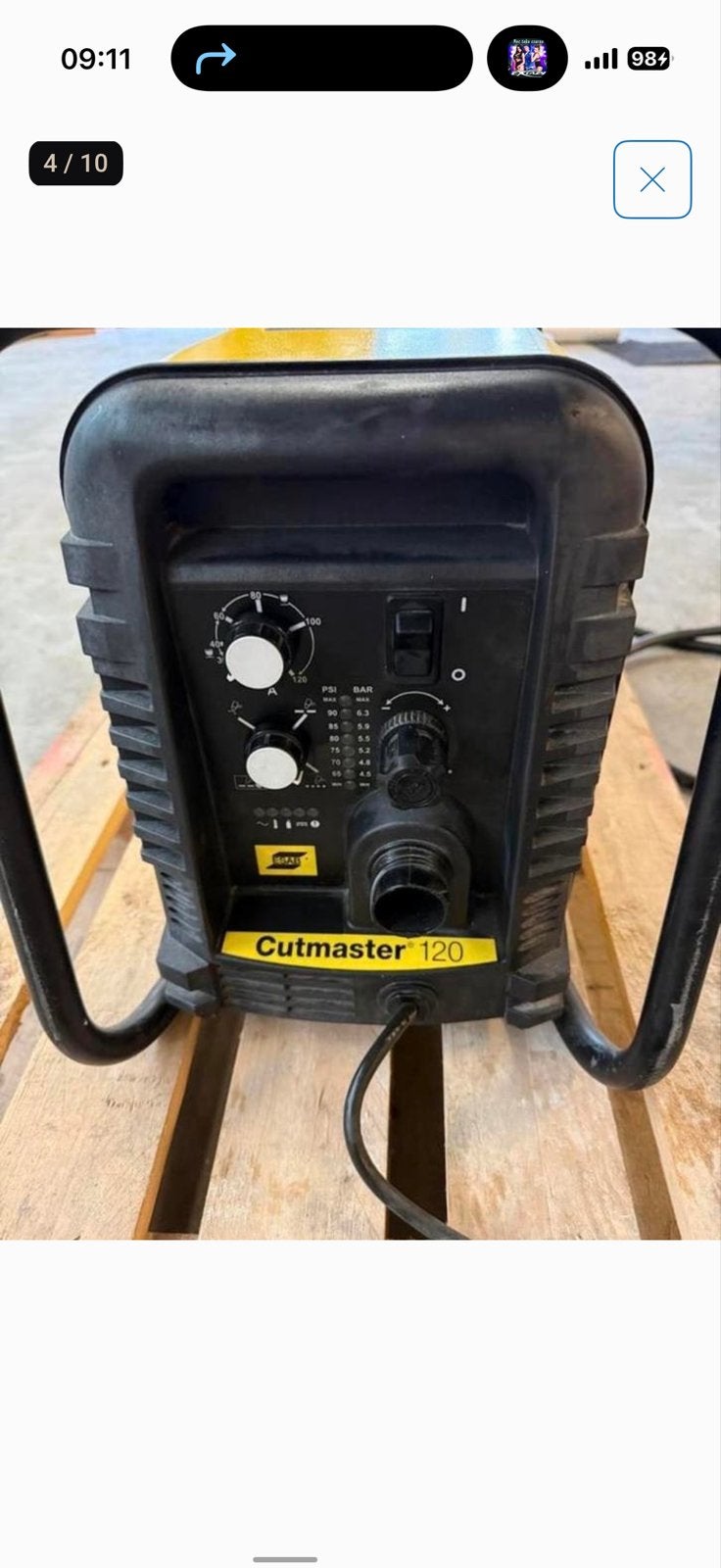 ESAB Cutmaster 120 Nieuw Professionele Plasma Snijder, Ophalen, Gebruikt, 250 ampère of meer, Overige typen
