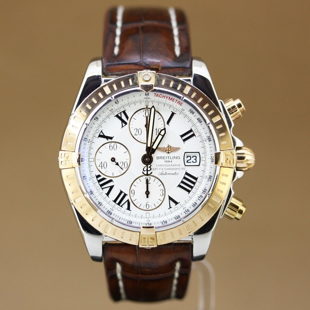 Breitling Chronomat Evolution C13356 D&P 2008, Breitling, Polshorloge, Ophalen of Verzenden, Goud