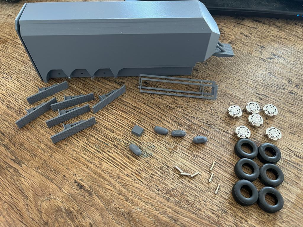 Glas binnenlader 3d geprint nr36, Hobby en Vrije tijd, Modelauto's | 1:50, Nieuw, Bus of Vrachtwagen, Overige merken, Ophalen of Verzenden