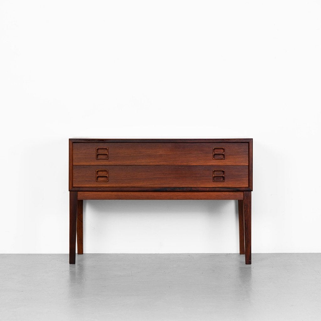 Vintage Deense ladekast in palissanderhout, Ophalen, Gebruikt, 1 of 2 laden, Deens Design, Scandinavisch, Vintage, Mid Century, Retro