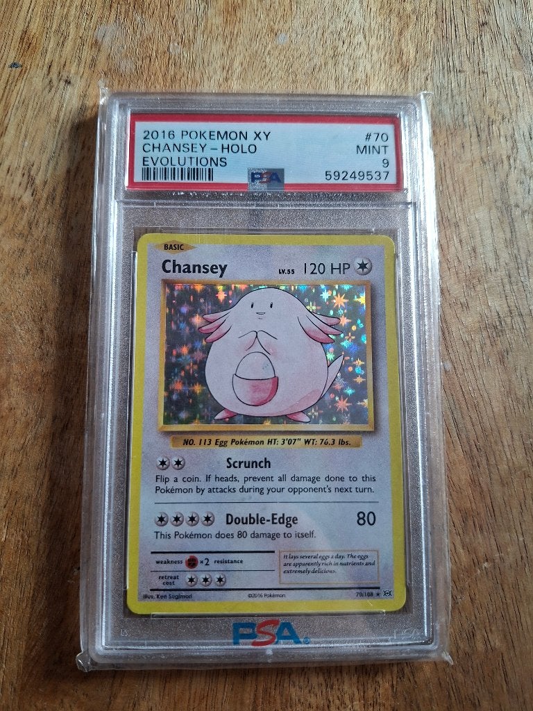 Chansey 70, Ophalen of Verzenden, Zo goed als nieuw, Losse kaart, Foil