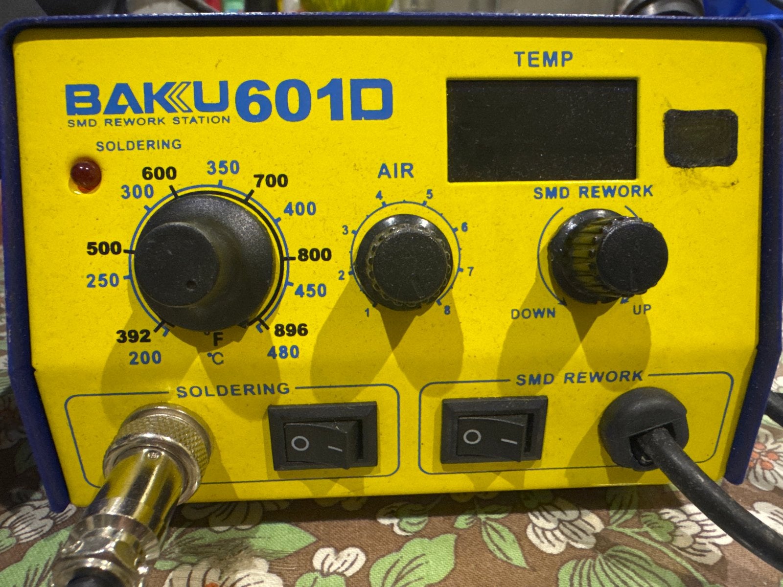 BAKU 601D SMD Rework Station Soldeerstation Heteluchtpistool, Ophalen, Gebruikt, Minder dan 150 ampère, Overige typen