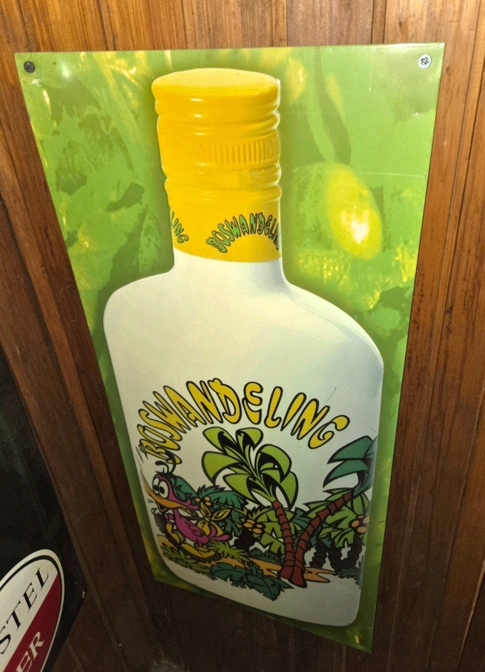 Boswandeling reclamebord, Ophalen, Zo goed als nieuw, Reclamebord