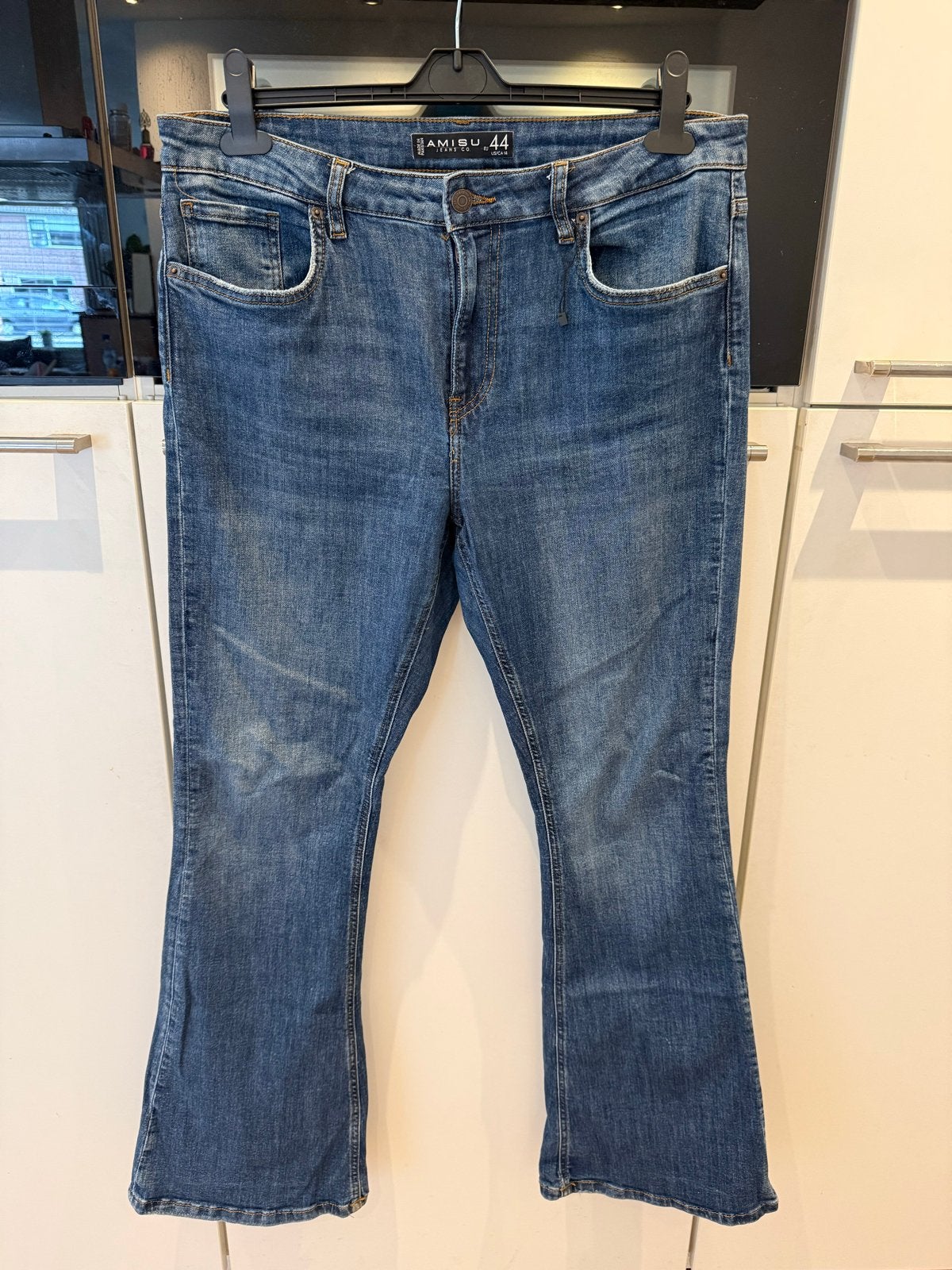 Amisu jeans maat 44, Ophalen of Verzenden, Gedragen, Blauw, Overige jeansmaten