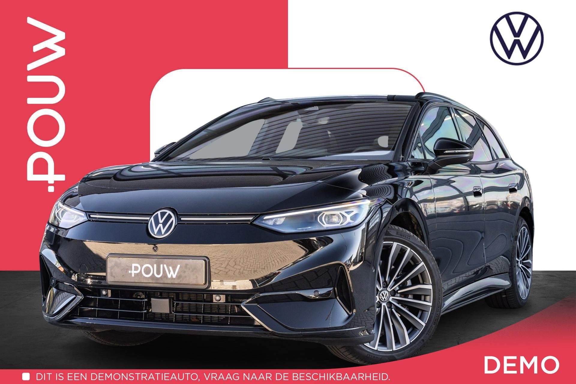 Volkswagen ID.7 Tourer Limited Edition 286pk 77 kWh | Trekha, Auto's, Automaat, 12 maanden, Zwart, 587 km