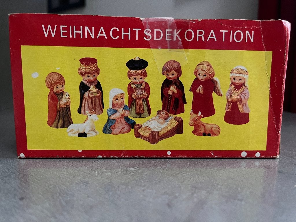 Te koop mooie kinderkerstfiguren in doos, Ophalen of Verzenden, Nieuw