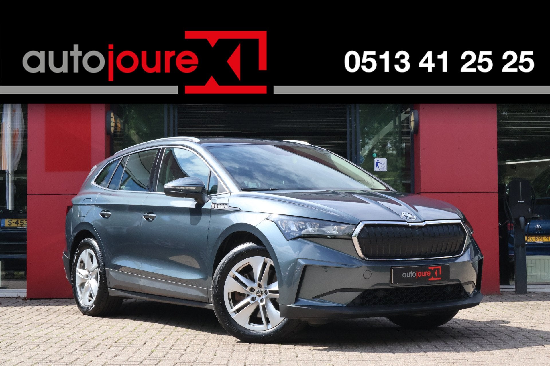 Skoda Enyaq iV 80 | Origineel NL | SoH 89% | Camera | Standk, Achterwielaandrijving, Gebruikt, Zwart, Leder en Stof