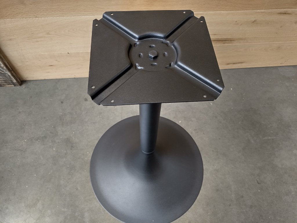 Stalen tulip tafelpoot zwart rond ø 6 cm en hoogte 72 cm, Niet ingevuld, Tafelpoot, 50 tot 100 cm, Nieuw