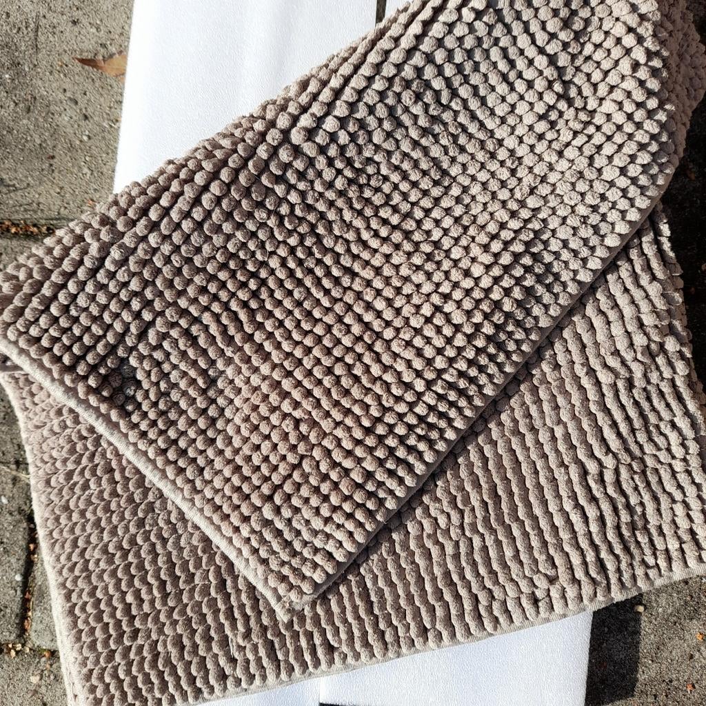 Zandbruin kleurige badmat, Ophalen of Verzenden, Zo goed als nieuw, Beige, Badmat