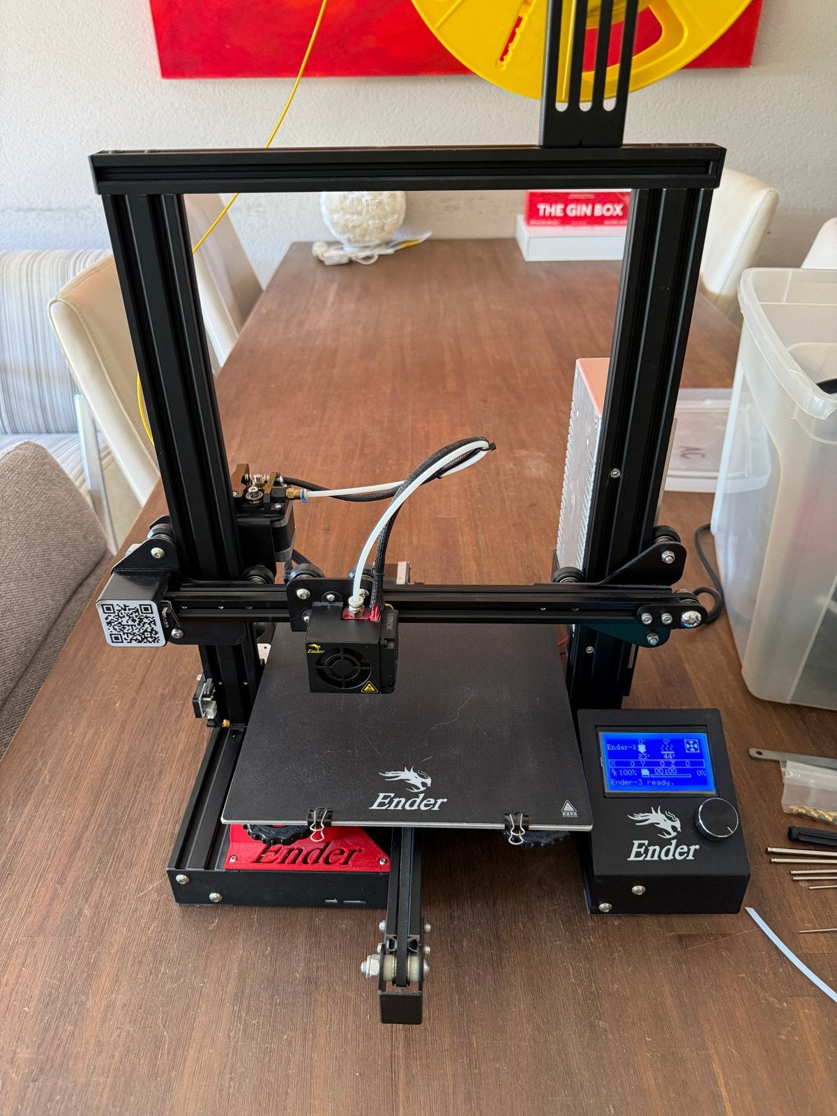 3d printer met toebehoren en veel filament., Ophalen, Zo goed als nieuw, Filament