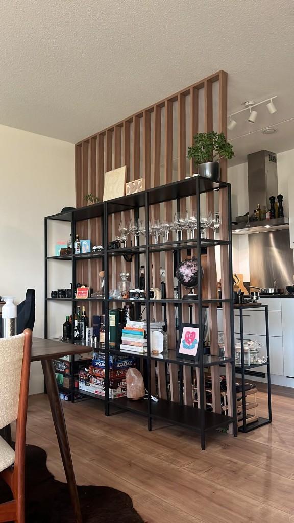 IKEA VITTSJÖ Zwart / Bruin, Huis en Inrichting, Kasten | Stellingkasten, Ophalen, Gebruikt