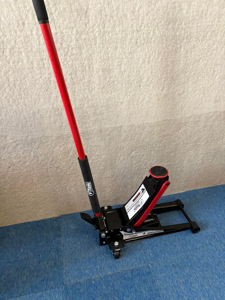 Nieuwe F-Tools 4-ton hydraulische garage krik met voetpomp, Auto diversen, Krikken, Nieuw, Garagekrik, Hydraulisch, Ophalen