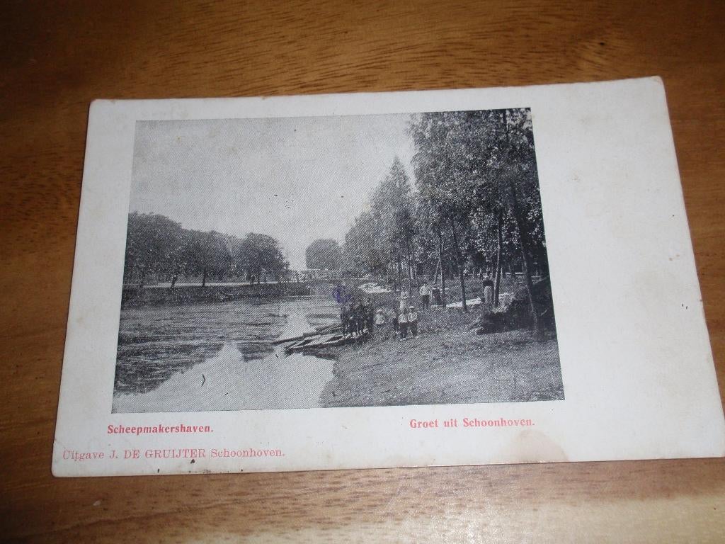 Schoonhoven Scheepmakershaven Uitg de Gruijter, Verzenden, Voor 1920, Ongelopen, Zuid-Holland