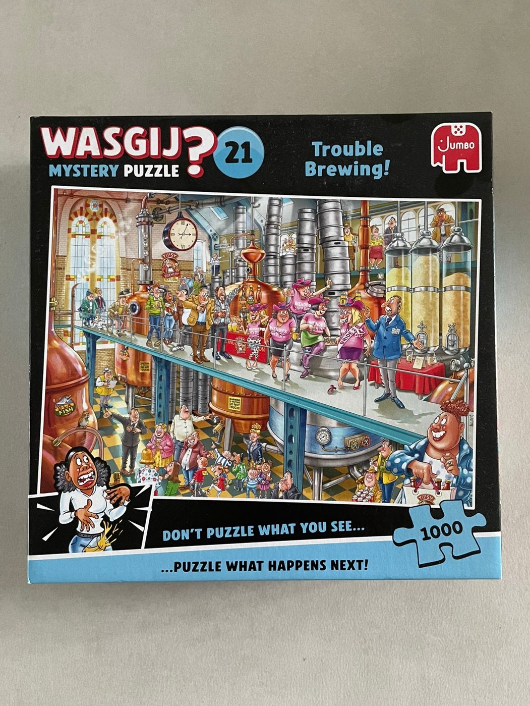 WASGIJ? Mystery puzzle 21, Ophalen of Verzenden, 500 t/m 1500 stukjes, Zo goed als nieuw