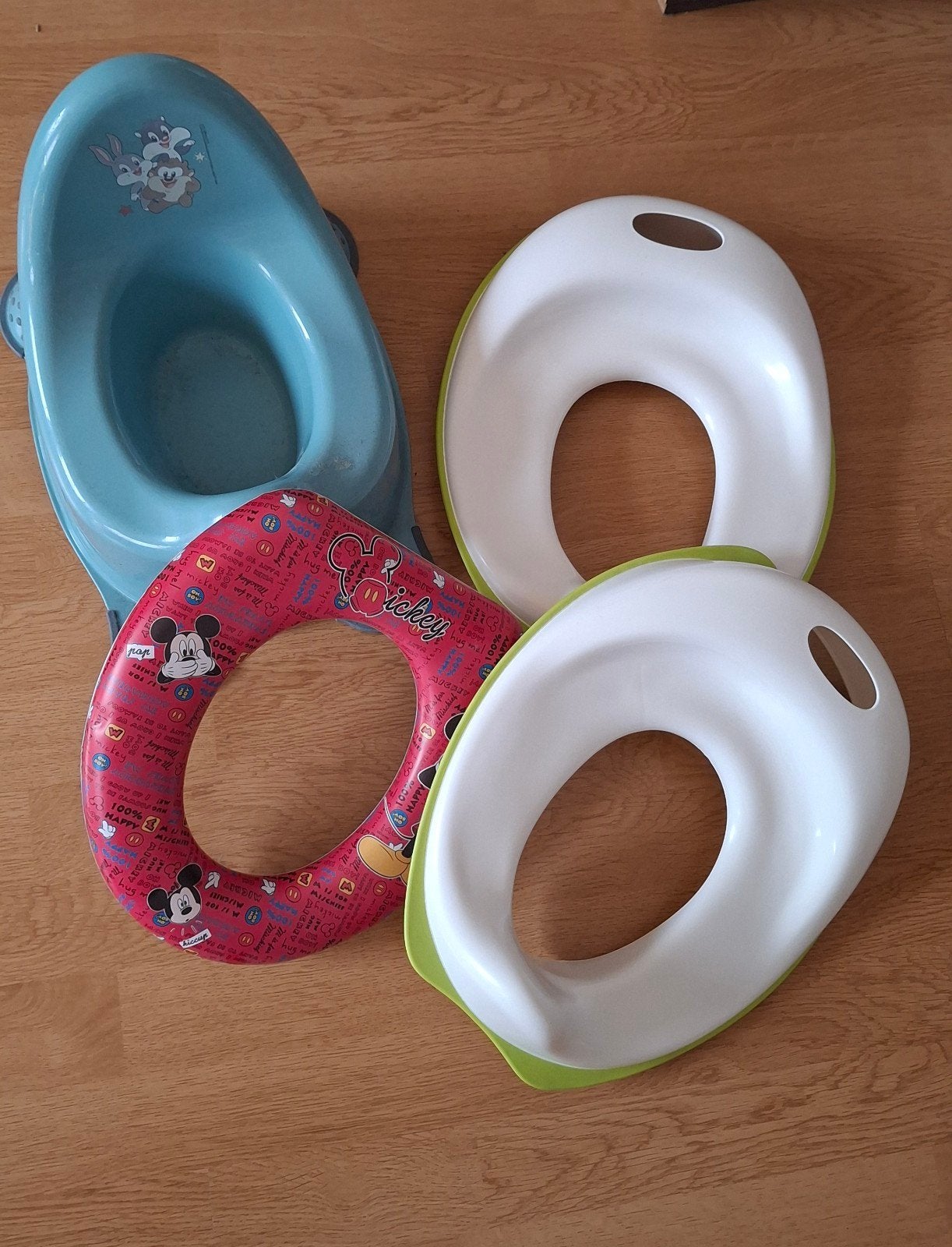 Potje en toiletverkleiners voor kinderen, Ophalen