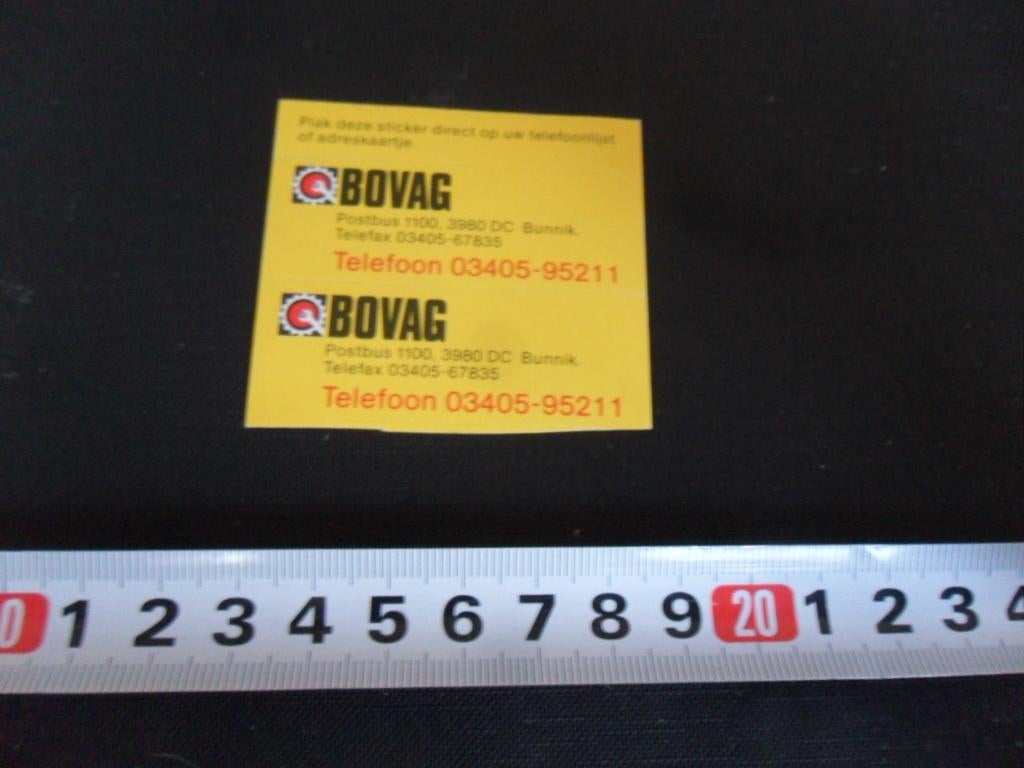 stickers BOVAG Bunnik 03405-95211, Ophalen, Zo goed als nieuw
