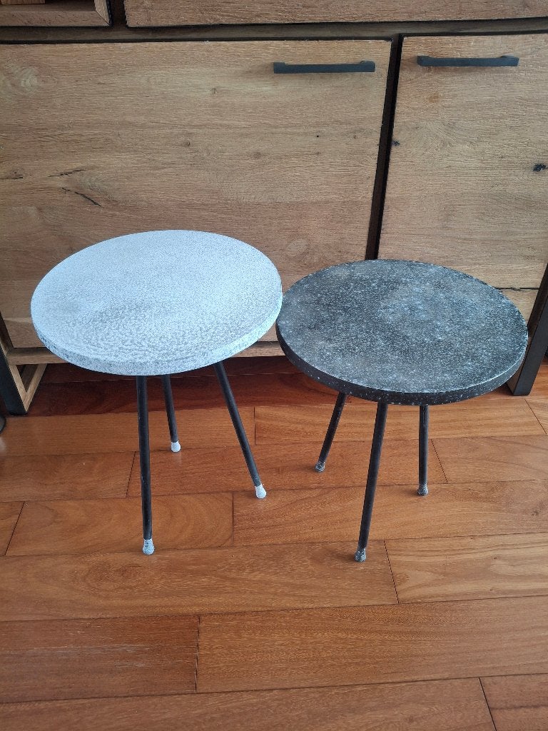 Dutch Bone Design bijzettafeltjes, 45 tot 60 cm, Minder dan 55 cm, Gebruikt, Metaal of Aluminium