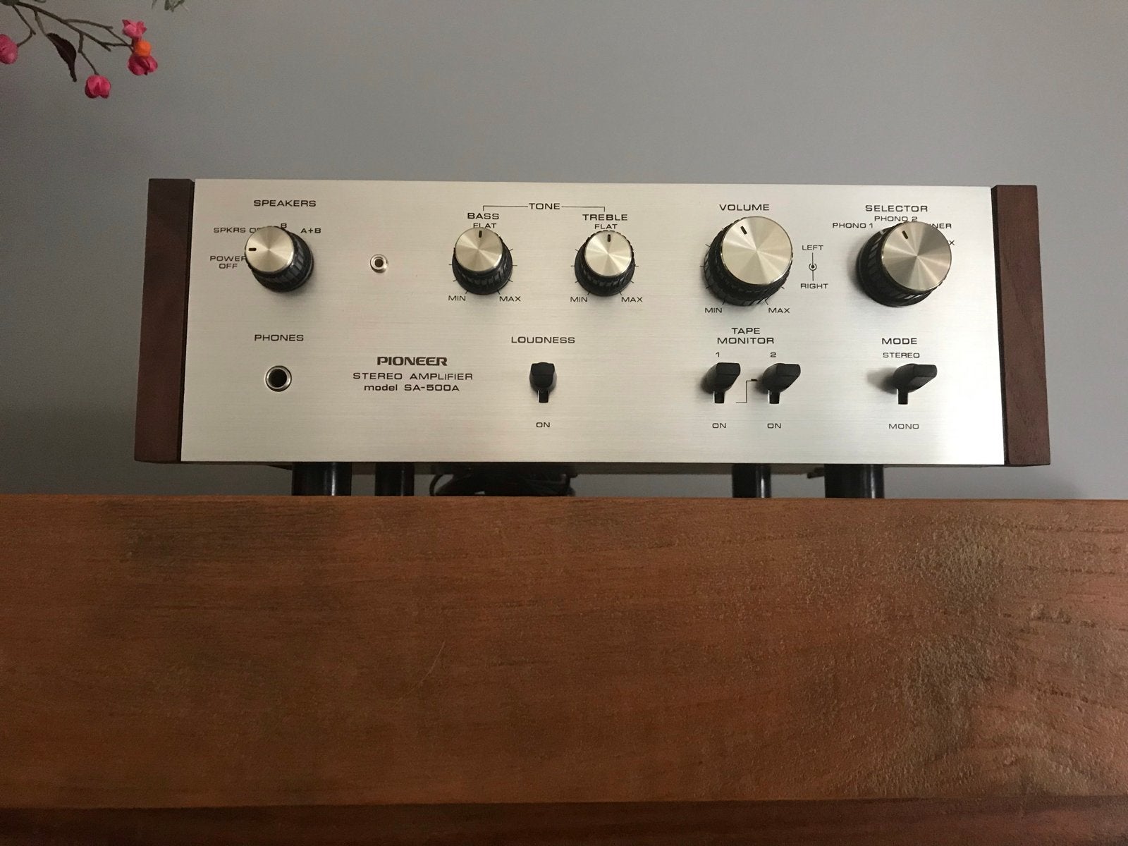 Pioneer SA-500A Stereo Versterker, Audio, Tv en Foto, Versterkers en Receivers, Gebruikt, Ophalen of Verzenden, Pioneer, Minder dan 60 watt