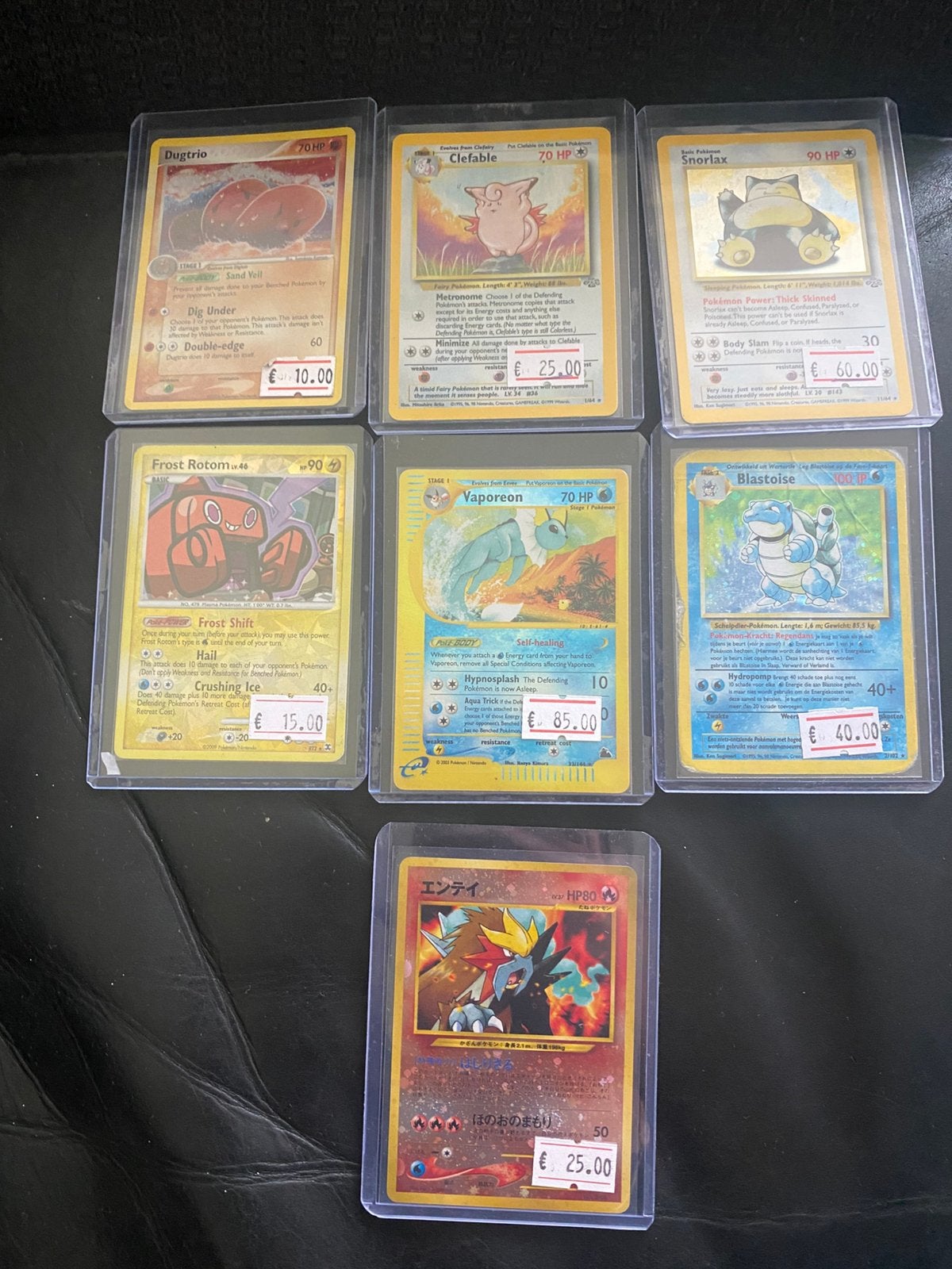 vintage pokemon kaarten verzameling, Ophalen of Verzenden, Zo goed als nieuw, Meerdere kaarten