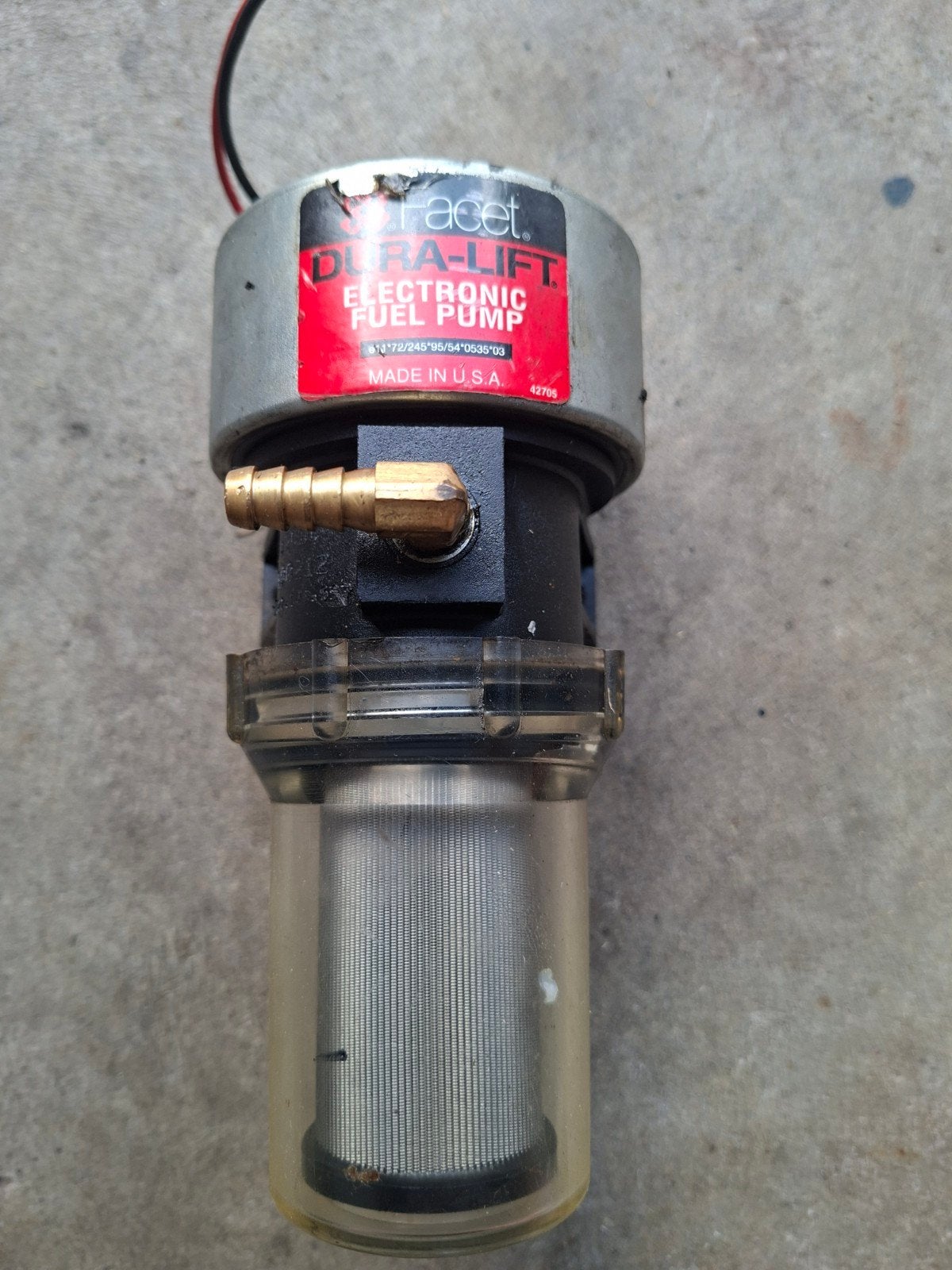 Facet Dura-Lift Elektronische Brandstofpomp met Filter, Verzenden, Zo goed als nieuw, Motor en Techniek