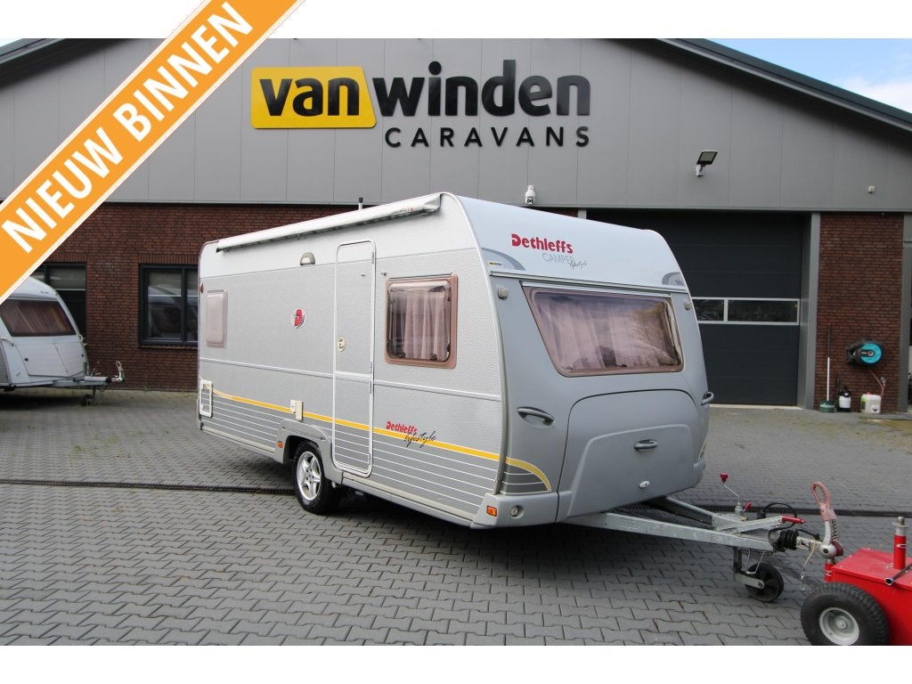 Dethleffs Camper Lifestyle 450 DB Mover-Voortent-Luifel, Caravans en Kamperen, Rondzit, Bedrijf, 750 - 1000 kg, Kachel