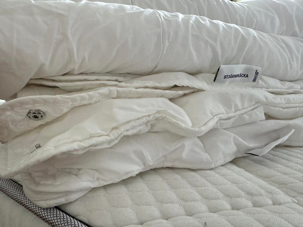 Ikea STJÄRNBRÄCKA 4-seizoenendekbed 240x200cm, Ophalen, Wit, Tweepersoons, Deken of Dekbed