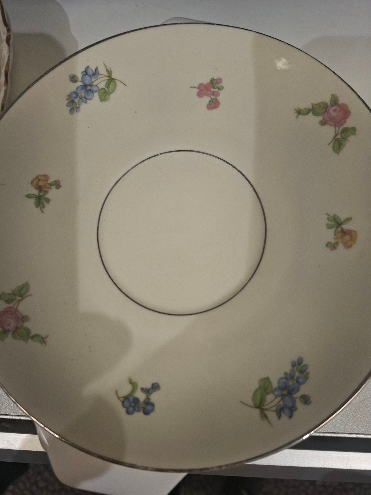 2 Vintage Heinrich Bavaria bordjes jaren '50, bloemmotief, Antiek en Kunst, Antiek | Servies los, Ophalen of Verzenden