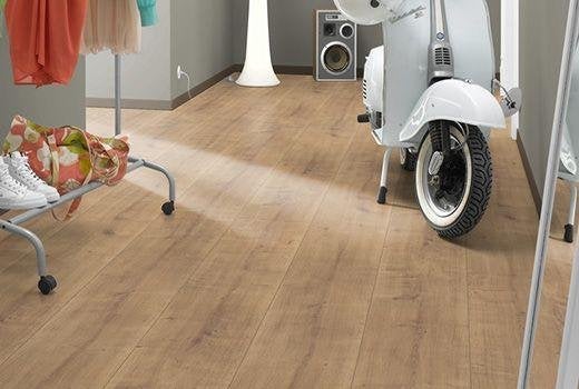 Kingsize Laminaat Hamilton Eik EL2733 32,7cm brede plank 8mm, 32,7cm Extra large laminaat vloer, Bruin, 75 m² of meer, Nieuw