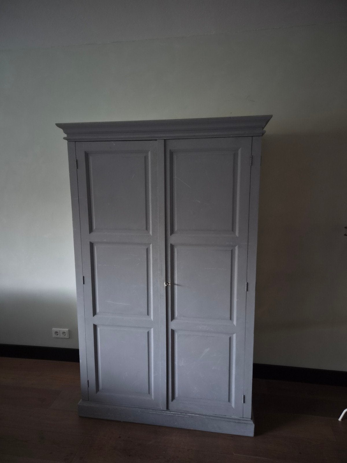 Computermeubel / Bureaukast - Grijs, Ophalen, Gebruikt, 70 tot 120 cm, Klassiek