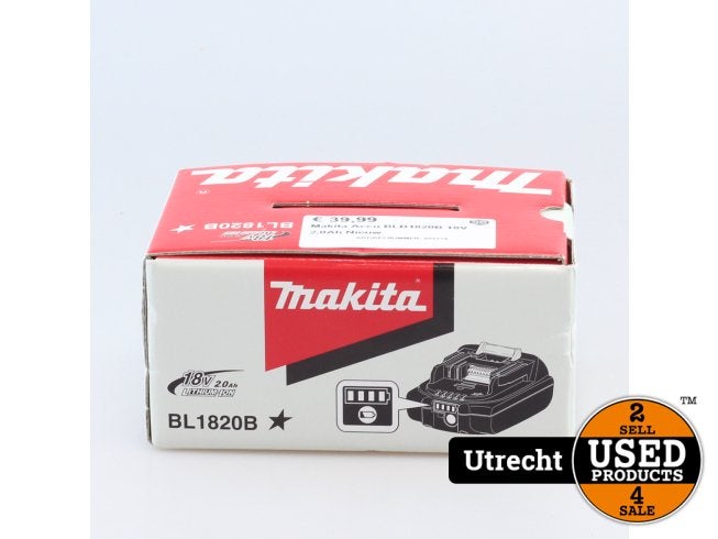 Makita Accu BLB1820B 18V 2,0Ah Nieuw, Makita, Nieuw, Support@makita.com, Makita Corporation, 3-11-8, Sumiyoshi-cho, 
Anjo, Aichi 446-8502
Japan