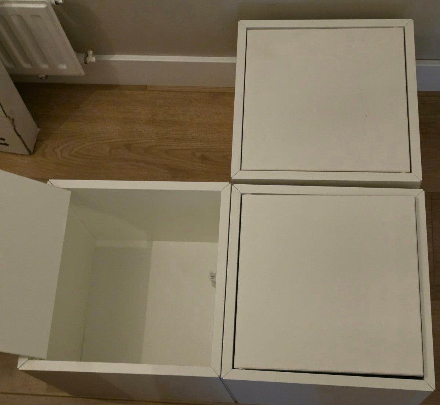 IKEA KALLAX/EXPEDIT Inzet met deur - Wit wandmontage, Ophalen, Zo goed als nieuw, 25 tot 50 cm, Minder dan 100 cm