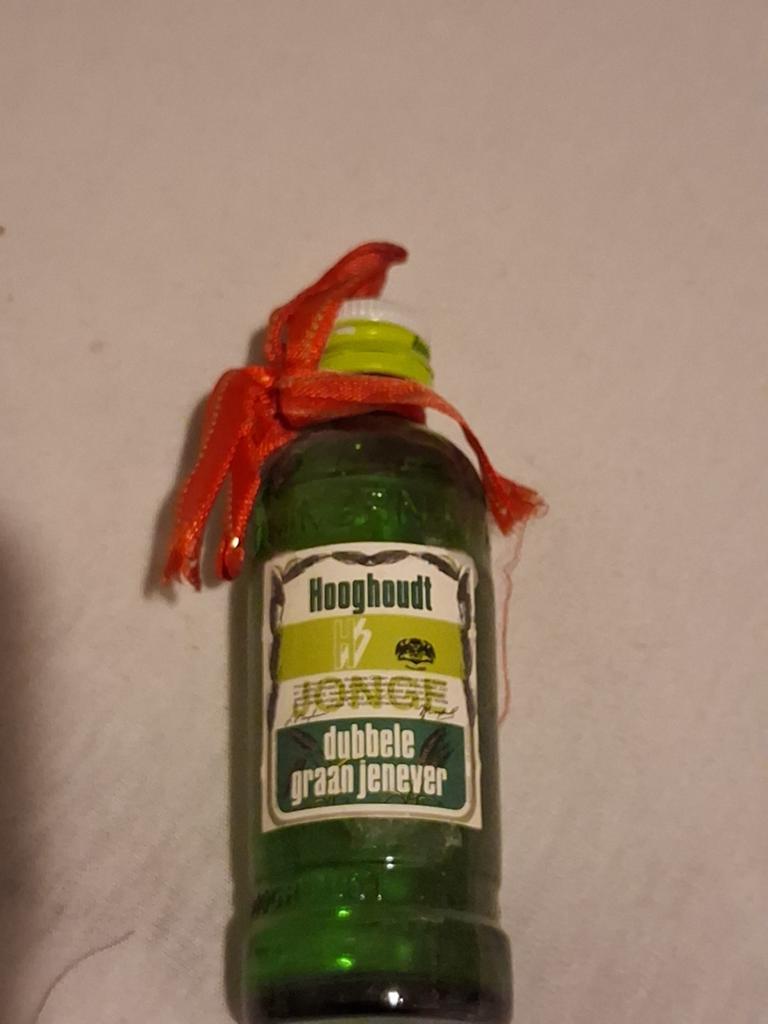 Hooghoudt Jonge Dubbele Graan Jenever Mini Flesje, Verzamelen, Ophalen of Verzenden, Gebruikt
