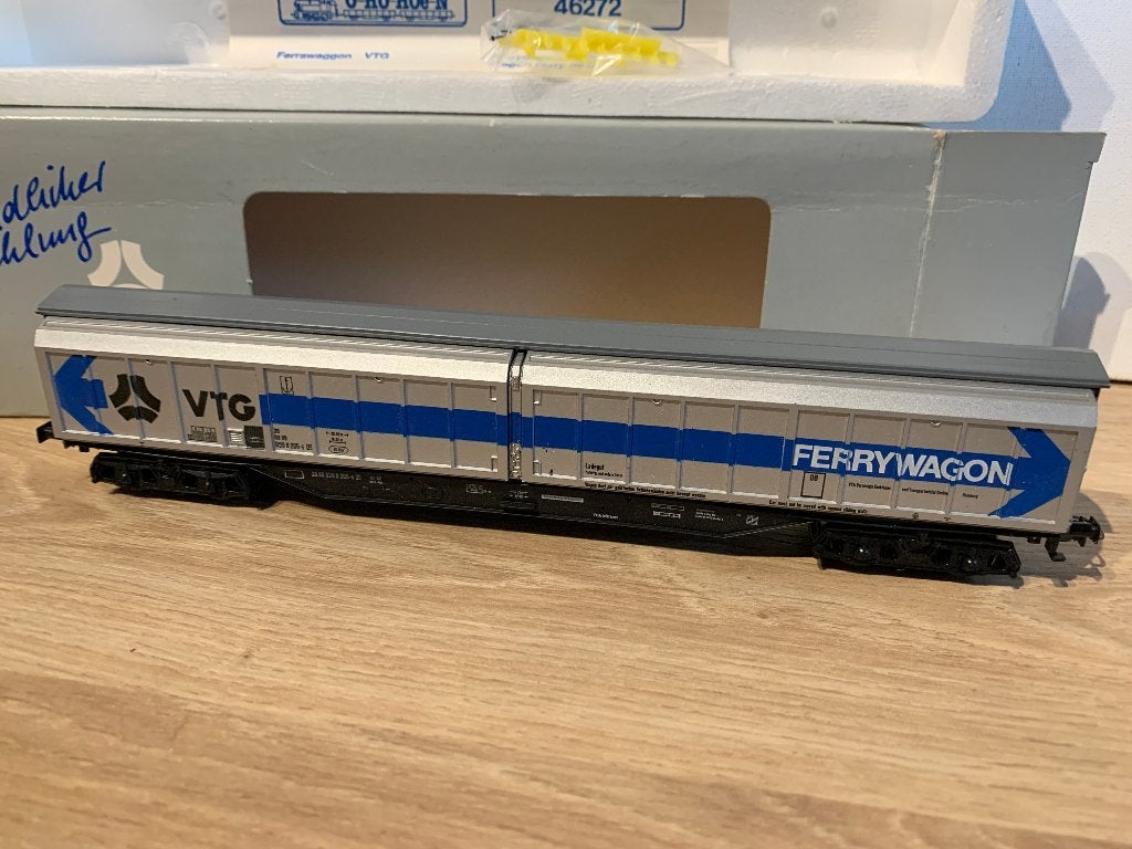 Roco 46272 H0 Schuifwandwagen 'VTG - Ferrywagon' van de DB, Hobby en Vrije tijd, Gebruikt, Gelijkstroom, Wagon, Ophalen of Verzenden
