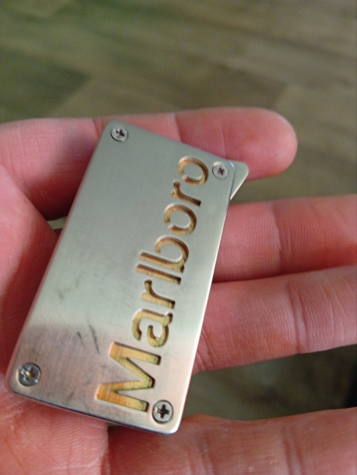 Marlboro gold aansteker, Ophalen of Verzenden, Gebruikt, Aansteker