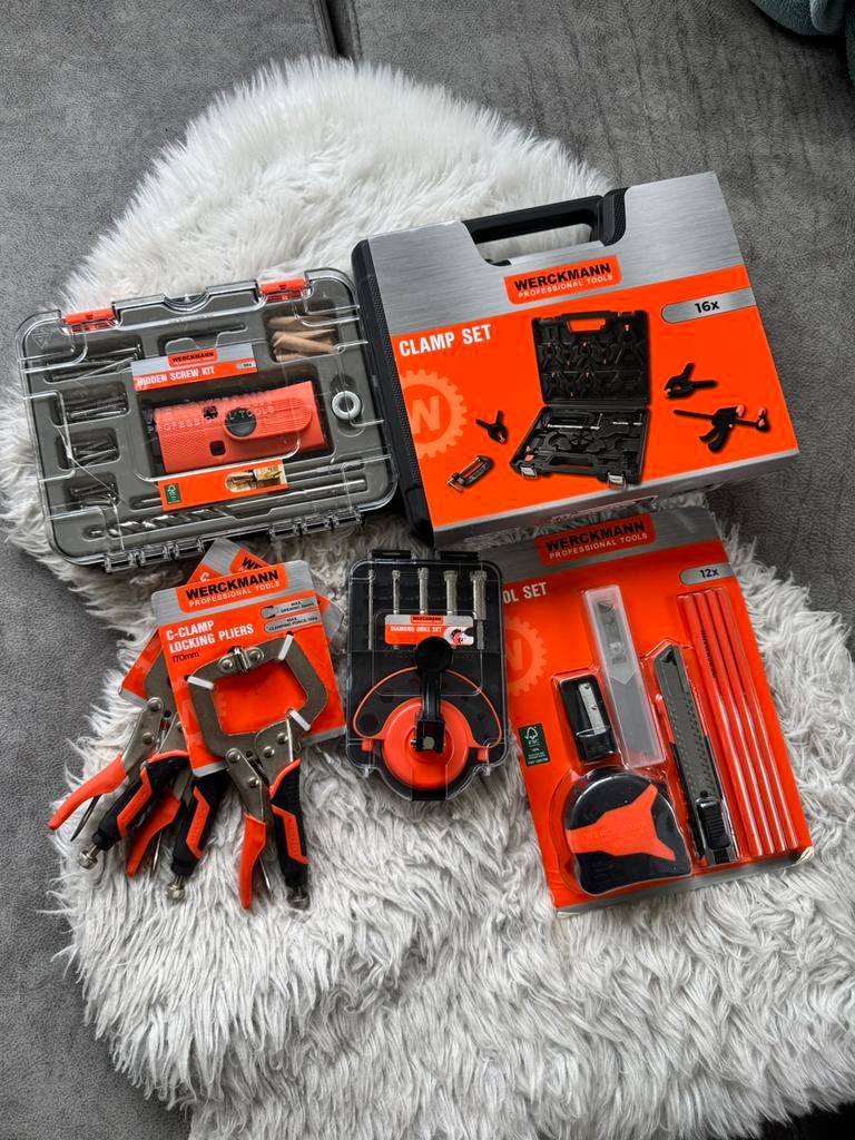 Gereedschap set werckmann professional tools!, Doe-het-zelf en Verbouw, Gereedschap | Handgereedschap, Ophalen of Verzenden, Nieuw