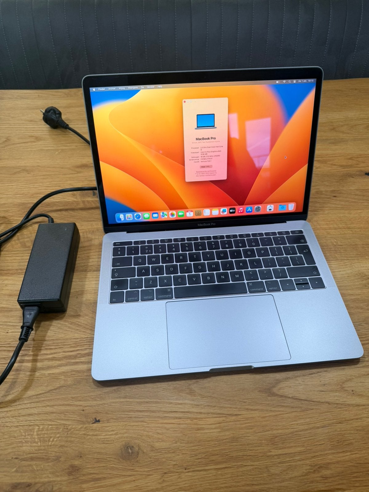 Macbook Pro 2017 A1708 500GB SSD, 16GB Ram in goede staat!, Computers en Software, Apple, Apple, Ophalen of Verzenden, Zo goed als nieuw