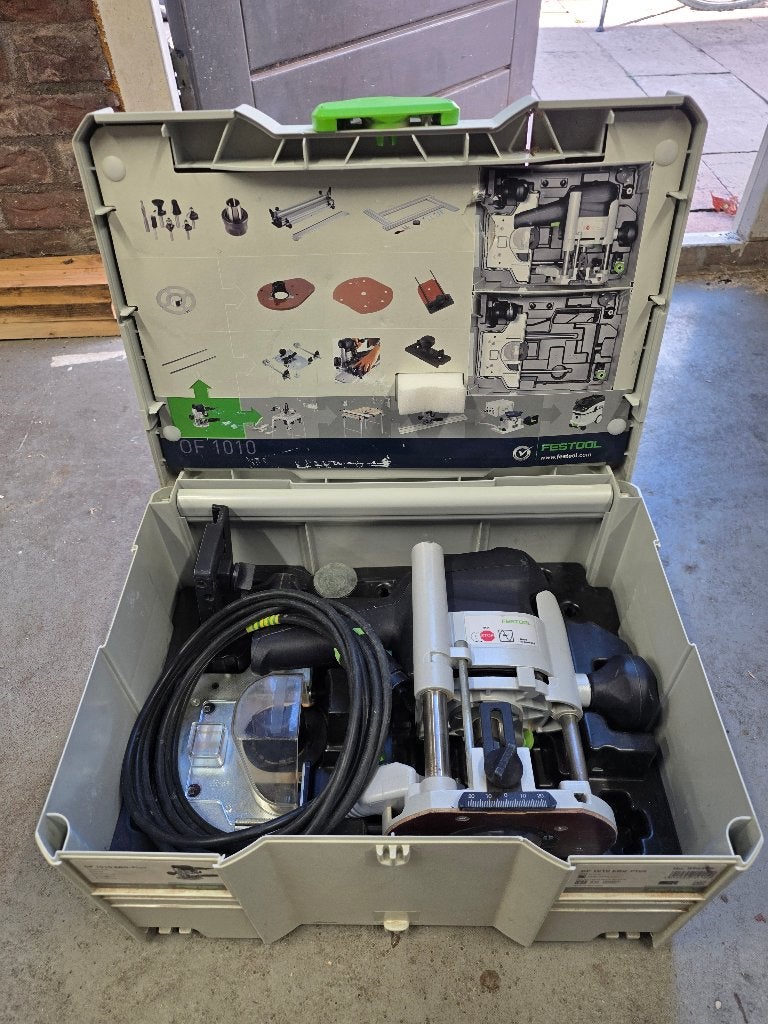 Festool bovenfrees OF1010, Doe-het-zelf en Verbouw, Ophalen, Zo goed als nieuw, Bovenfrees, Festool