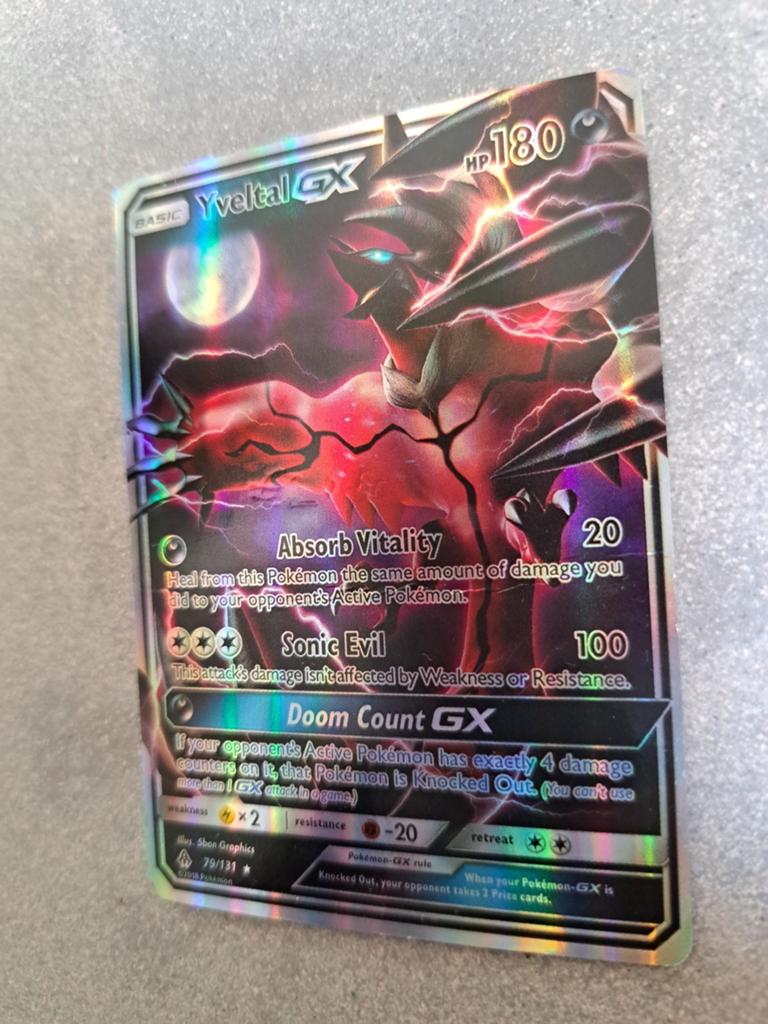 Yveltal GX Pokémon Kaart - 79/131, Hobby en Vrije tijd, Verzamelkaartspellen | Pokémon, Ophalen of Verzenden, Zo goed als nieuw