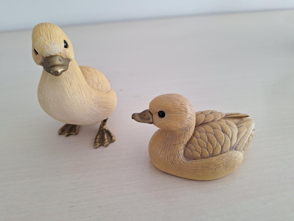 Eendjes en eend, Ophalen of Verzenden, Zo goed als nieuw, Vogel, Beeldje of Figuurtje